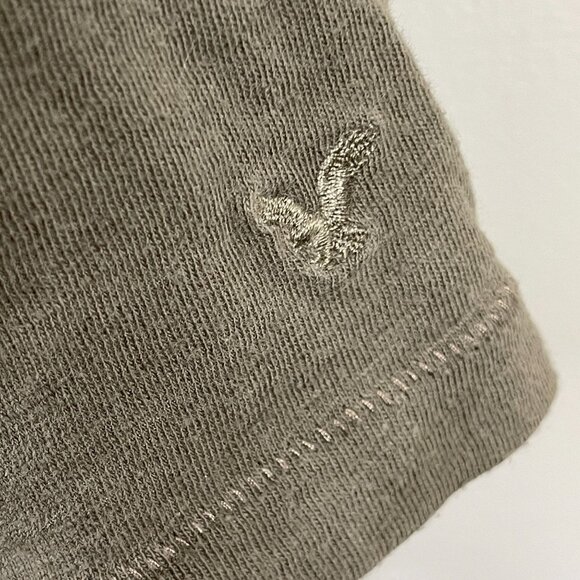 Y2K American Eagle Vintage Top Womens Small Brown Elena V Neck Mid Length Layer - Picture 3 of 10